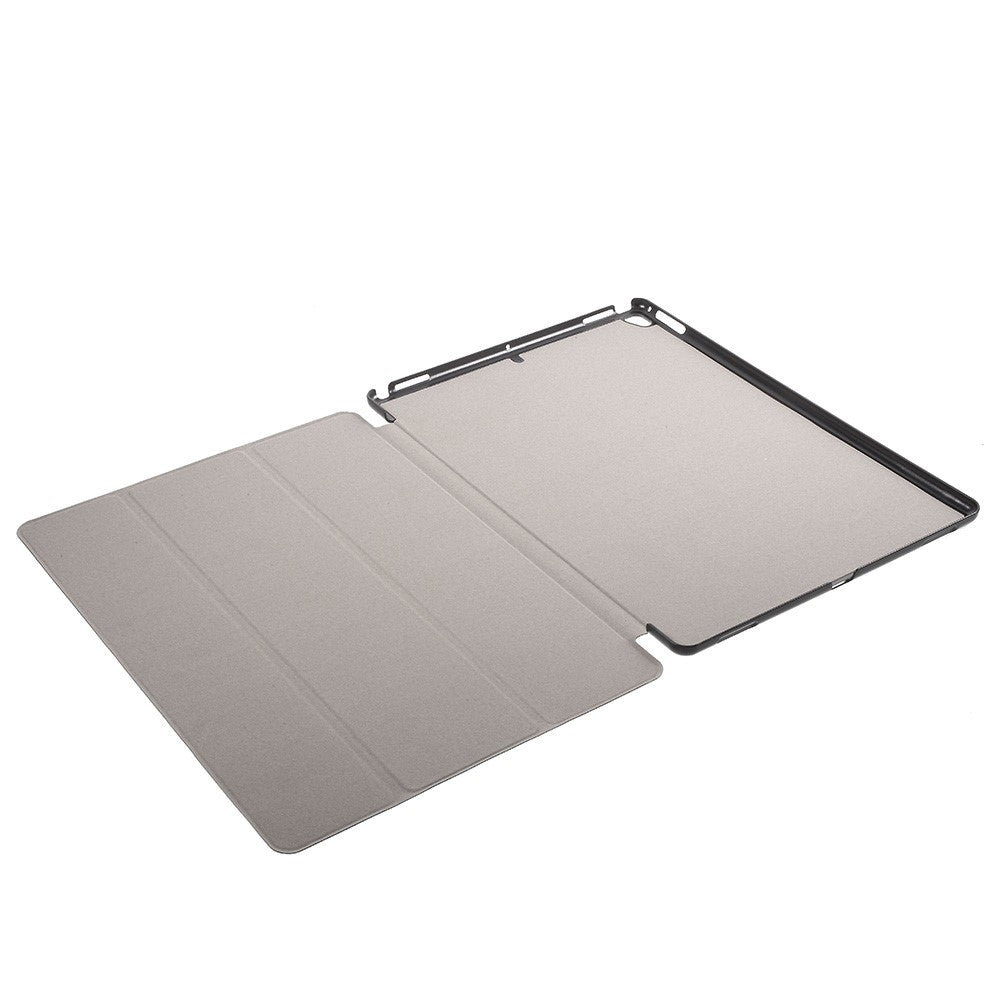 For iPad Pro 12.9 (2017) PU Leather Ultra Thin Tri-fold Stand Auto Sleep/Wake Tablet Cover