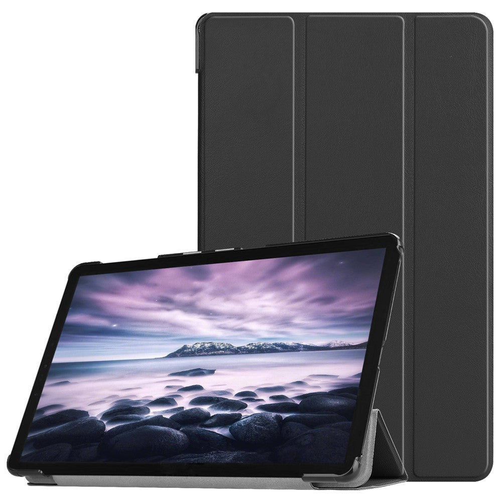 Tri-fold Stand PU Leather Auto-wake/sleep Shell for Samsung Galaxy Tab A 10.5 T595/T590