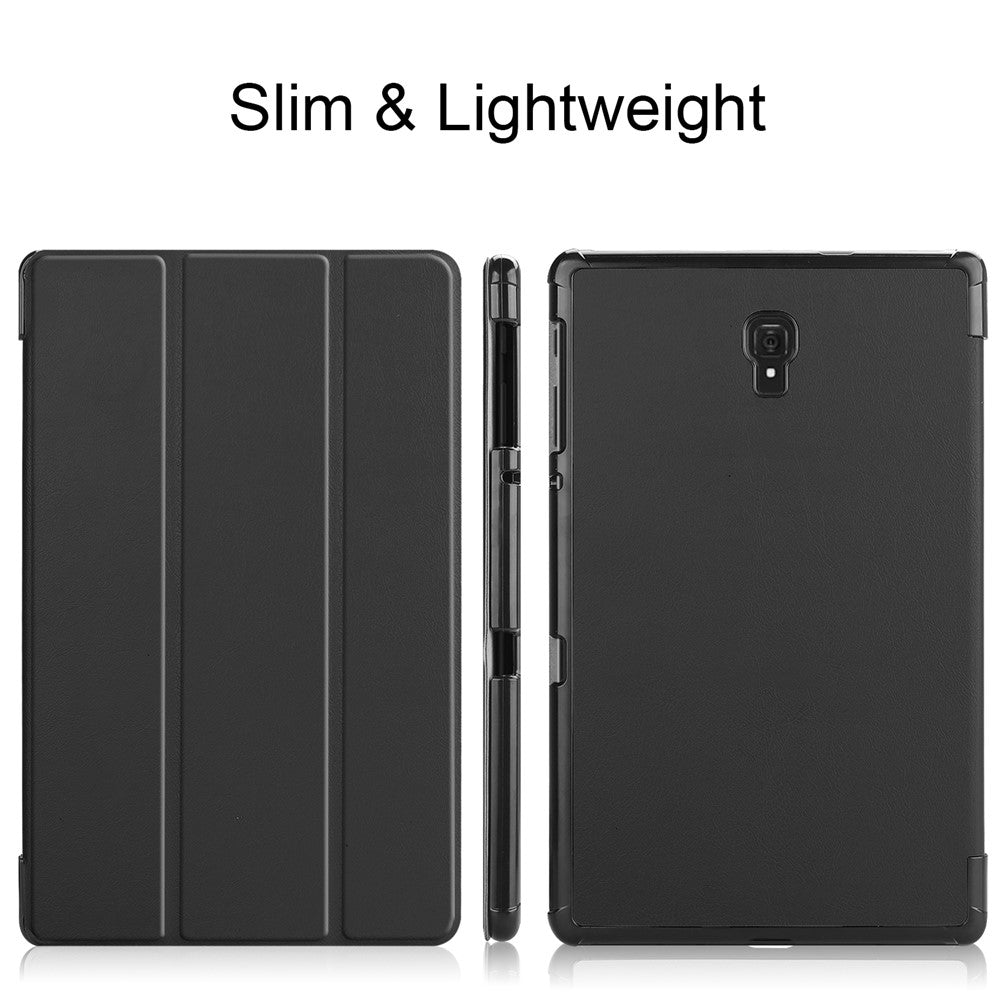 Tri-fold Stand PU Leather Auto-wake/sleep Shell for Samsung Galaxy Tab A 10.5 T595/T590