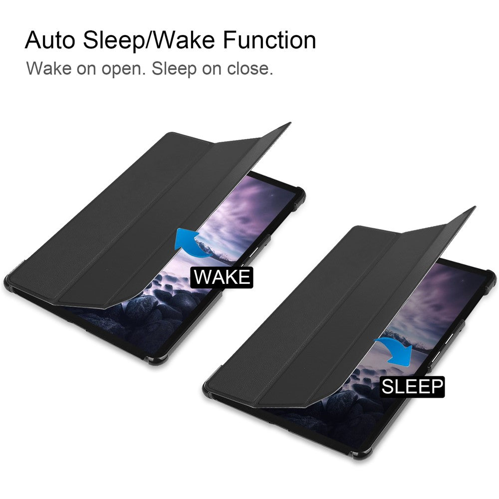 Tri-fold Stand PU Leather Auto-wake/sleep Shell for Samsung Galaxy Tab A 10.5 T595/T590
