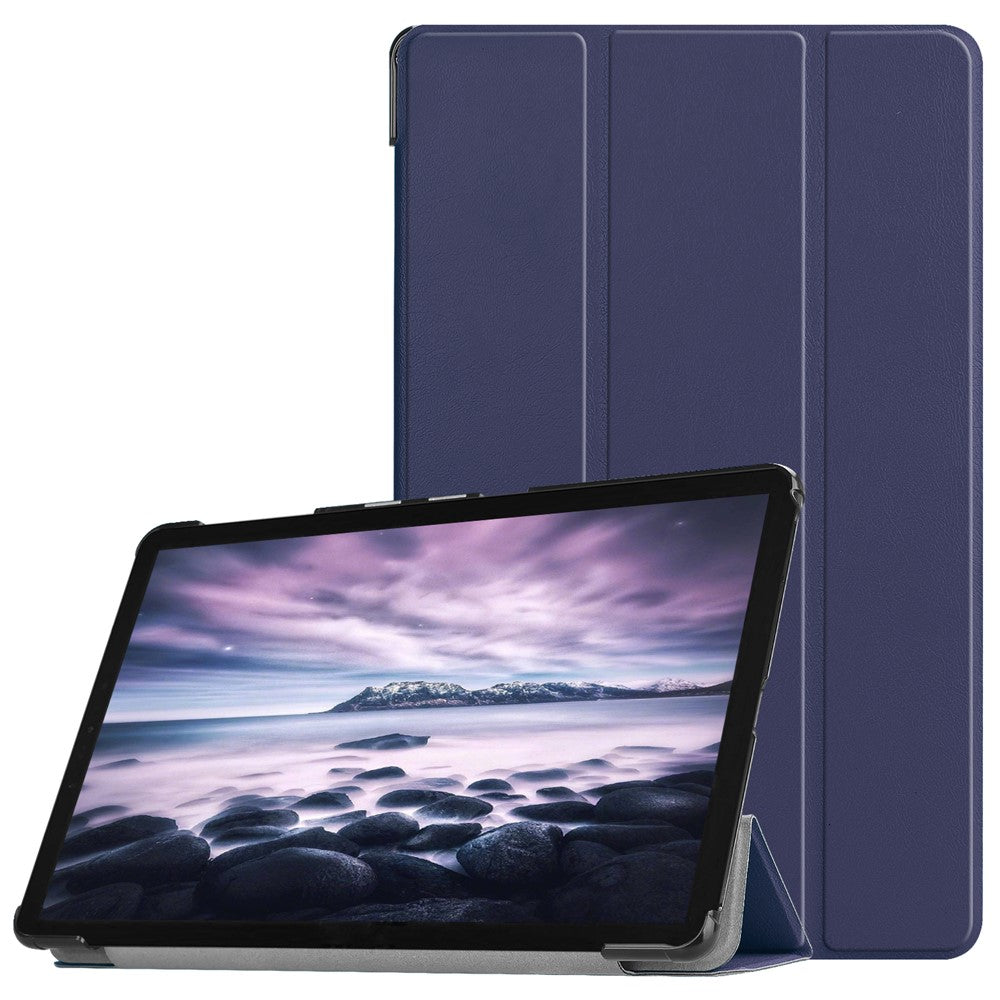 Tri-fold Stand PU Leather Auto-wake/sleep Shell for Samsung Galaxy Tab A 10.5 T595/T590