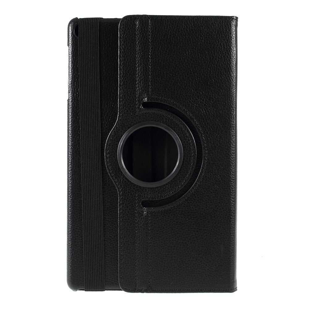 For Samsung Galaxy TAB A 10.1 (2019) SM-T510 / SM-T515 Litchi Texture Leather Tablet Cover with 360-Degree Rotation Multi-Angle Supporting