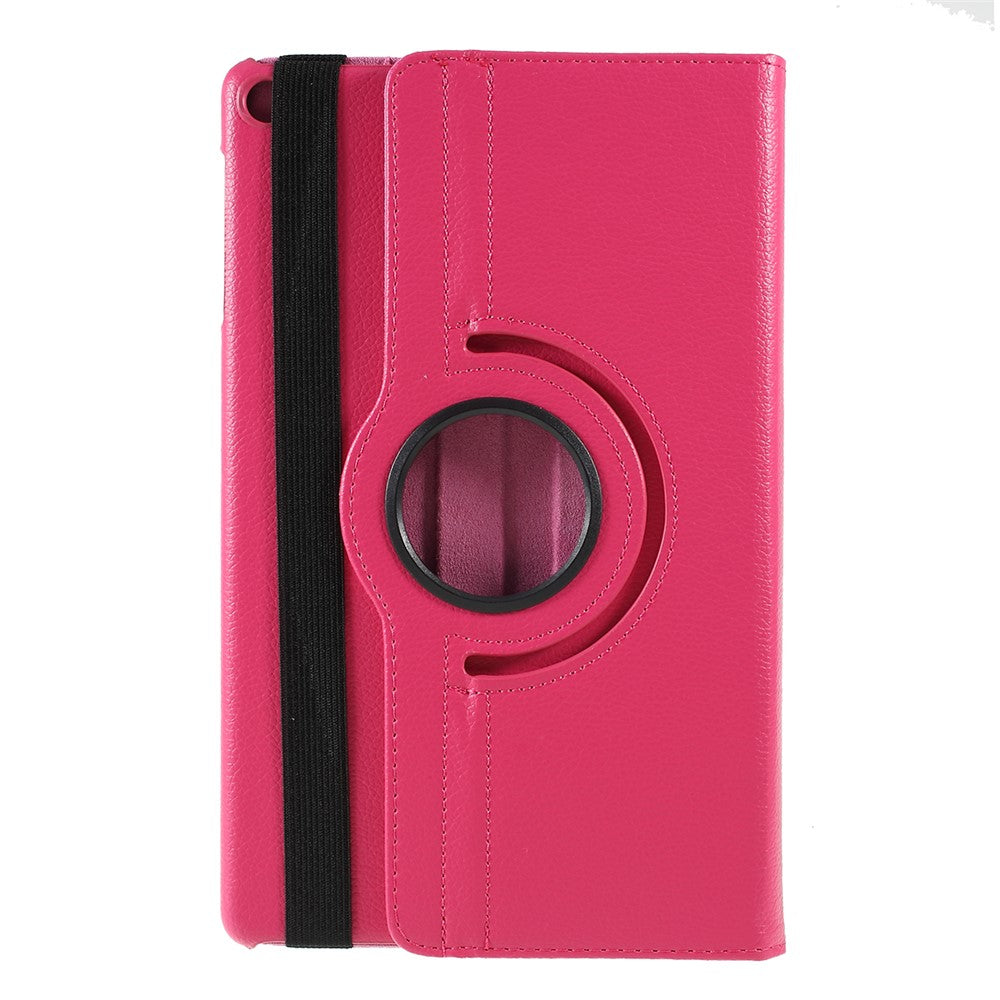 For Samsung Galaxy TAB A 10.1 (2019) SM-T510 / SM-T515 Litchi Texture Leather Tablet Cover with 360-Degree Rotation Multi-Angle Supporting
