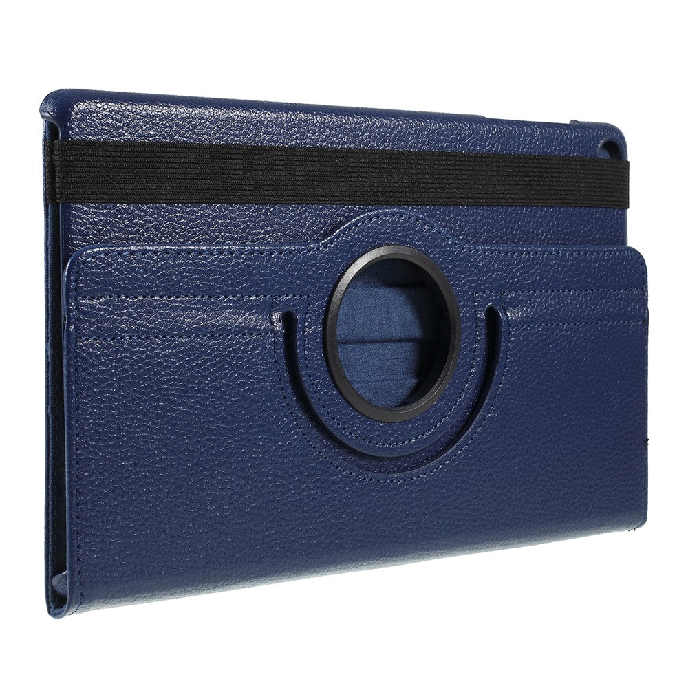 For Samsung Galaxy TAB A 10.1 (2019) SM-T510 / SM-T515 Litchi Texture Leather Tablet Cover with 360-Degree Rotation Multi-Angle Supporting