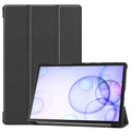 Stable Tri-fold Stand Stand Leather Case Smart Tablet Cover Shell for Samsung Galaxy Tab S6 T860 (Wi-Fi) / T865 (LTE)