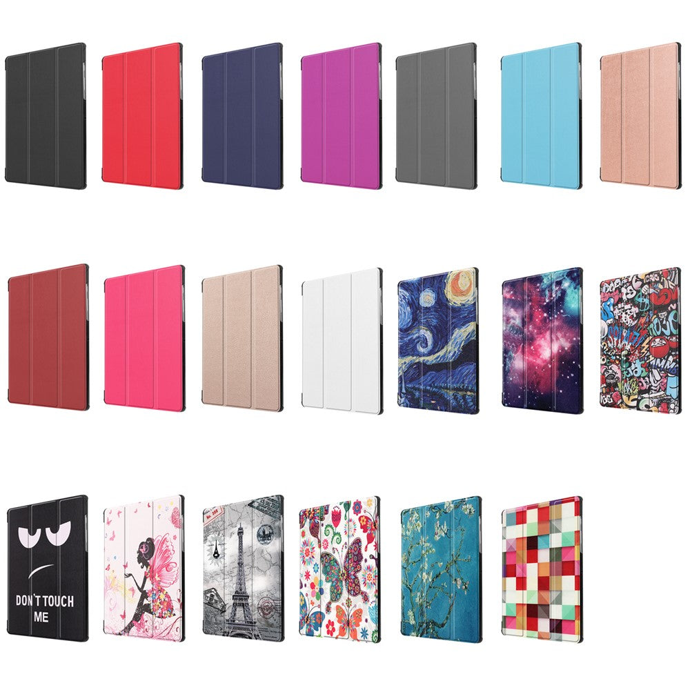 Stable Tri-fold Stand Stand Leather Case Smart Tablet Cover Shell for Samsung Galaxy Tab S6 T860 (Wi-Fi) / T865 (LTE)