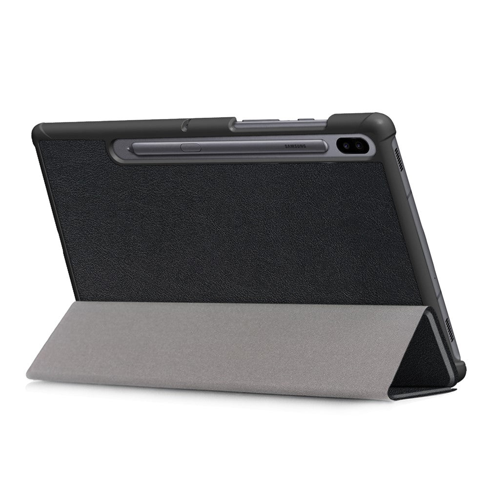 Protective Case for Samsung Galaxy Tab S6 T860/T865 Scratch Resistant PU Leather Tri-fold Stand Smart Tablet Cover
