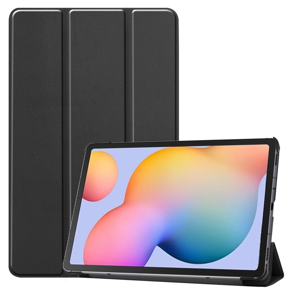 Tablet Case for Samsung Galaxy Tab S6 Lite (2024) / (2022) / (2020) Tri-fold Stand PU Leather Cover