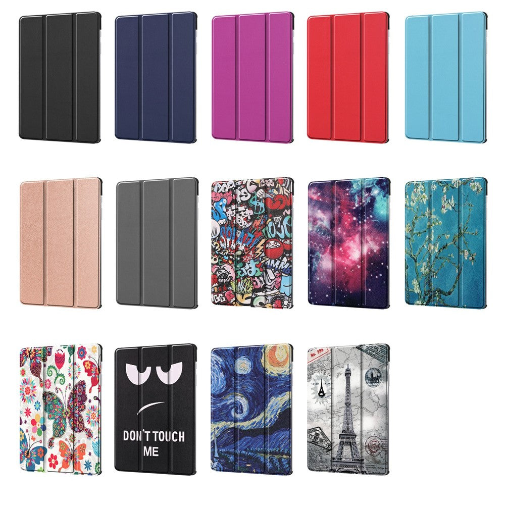 Tablet Case for Samsung Galaxy Tab S6 Lite (2024) / (2022) / (2020) Tri-fold Stand PU Leather Cover