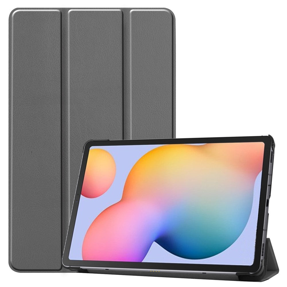 Tablet Case for Samsung Galaxy Tab S6 Lite (2024) / (2022) / (2020) Tri-fold Stand PU Leather Cover