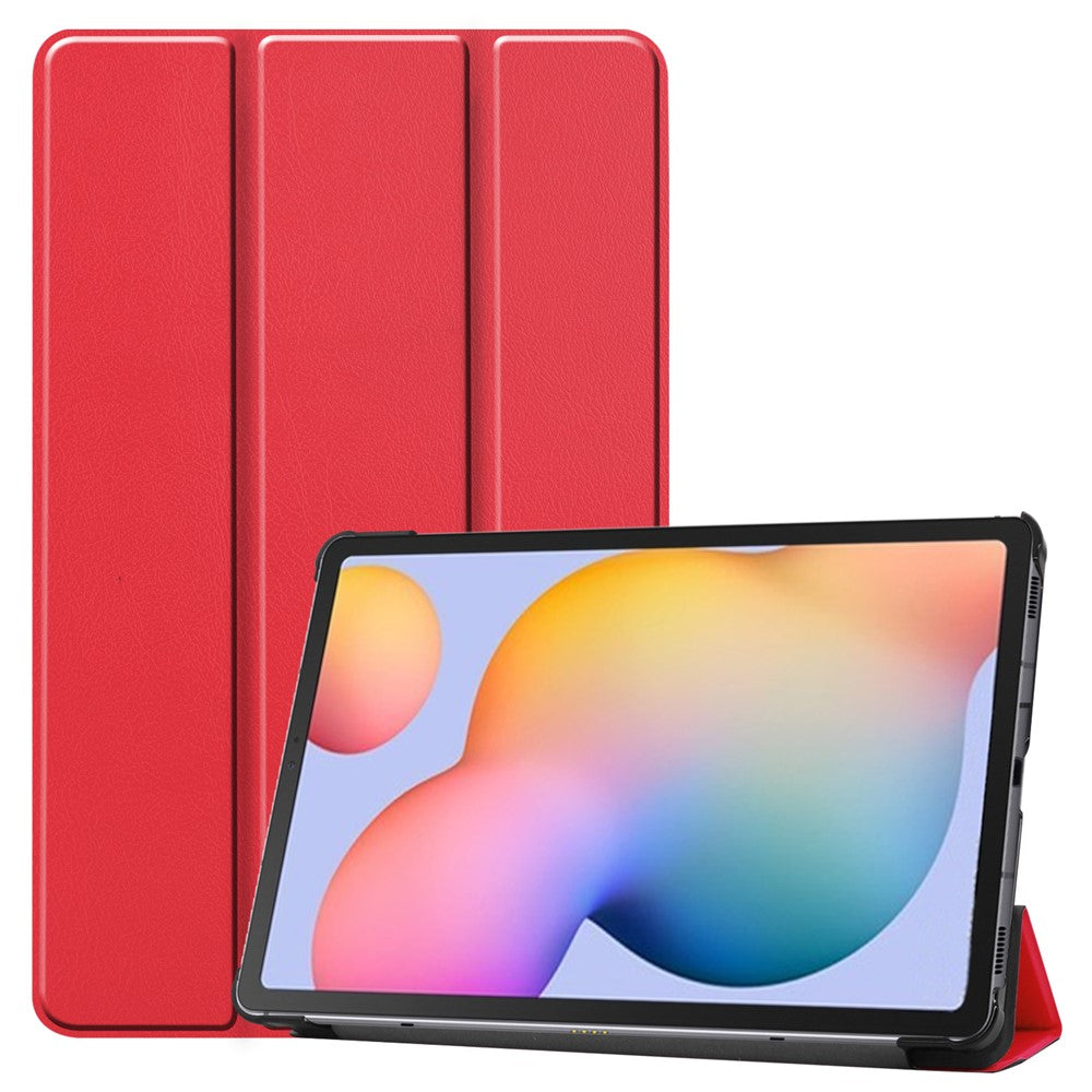 Tablet Case for Samsung Galaxy Tab S6 Lite (2024) / (2022) / (2020) Tri-fold Stand PU Leather Cover