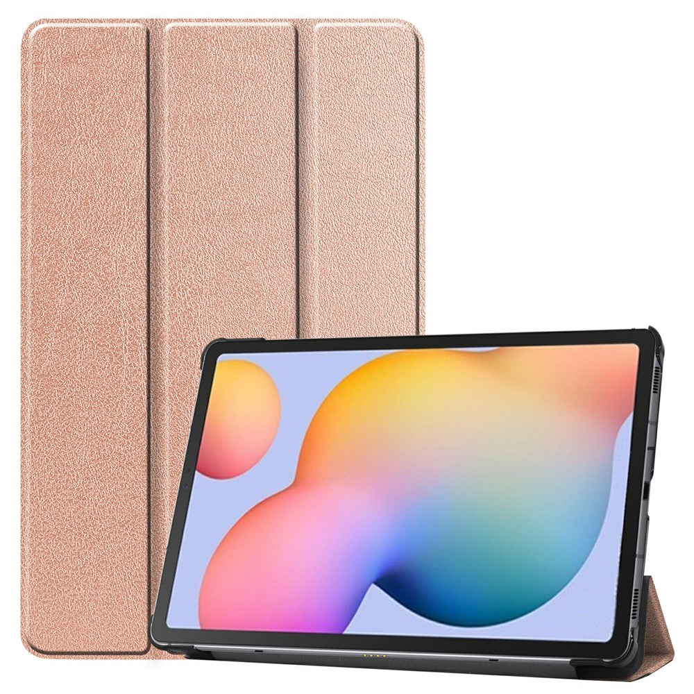 Tablet Case for Samsung Galaxy Tab S6 Lite (2024) / (2022) / (2020) Tri-fold Stand PU Leather Cover