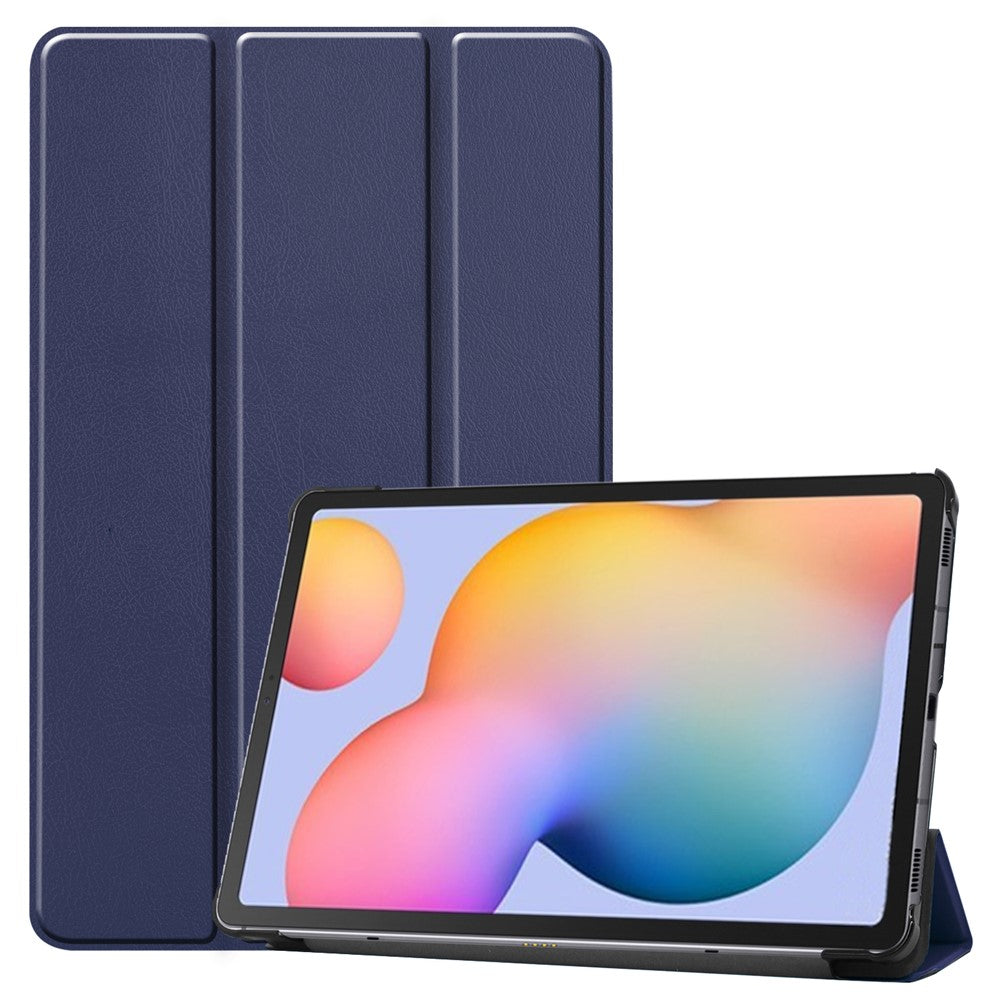 Tablet Case for Samsung Galaxy Tab S6 Lite (2024) / (2022) / (2020) Tri-fold Stand PU Leather Cover