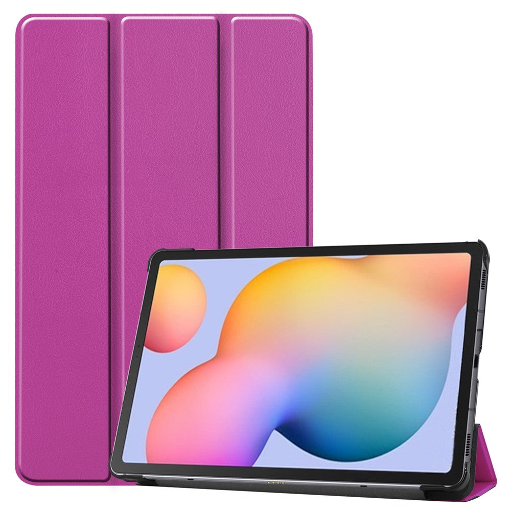 Tablet Case for Samsung Galaxy Tab S6 Lite (2024) / (2022) / (2020) Tri-fold Stand PU Leather Cover