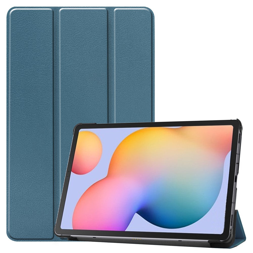 Tablet Case for Samsung Galaxy Tab S6 Lite (2024) / (2022) / (2020) Tri-fold Stand PU Leather Cover