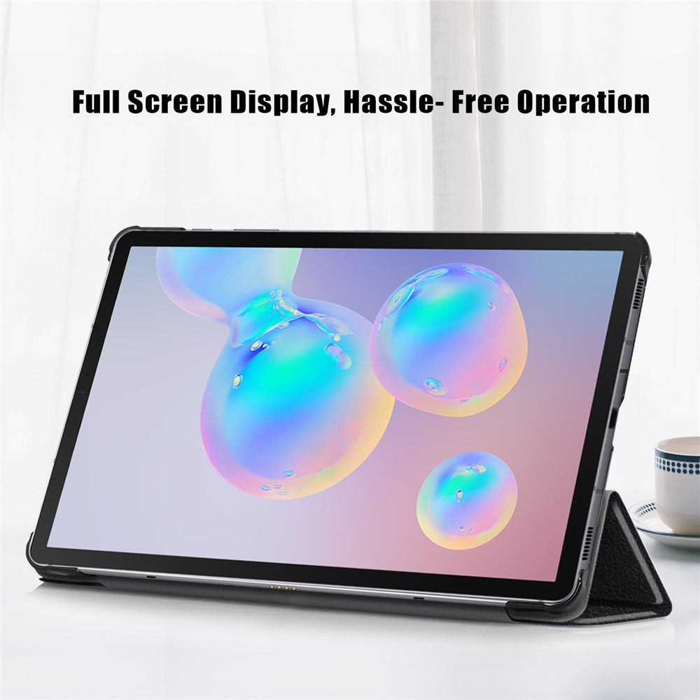 Tri-fold Stand Leather Smart Case for Samsung Galaxy Tab S6 Lite (2020) P610 P615 / S6 Lite (2022) / S6 Lite (2024)