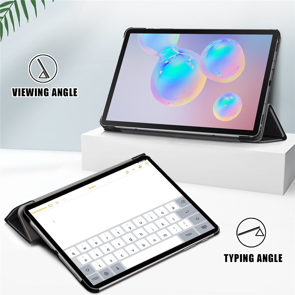 Tri-fold Stand Leather Smart Case for Samsung Galaxy Tab S6 Lite (2020) P610 P615 / S6 Lite (2022) / S6 Lite (2024)