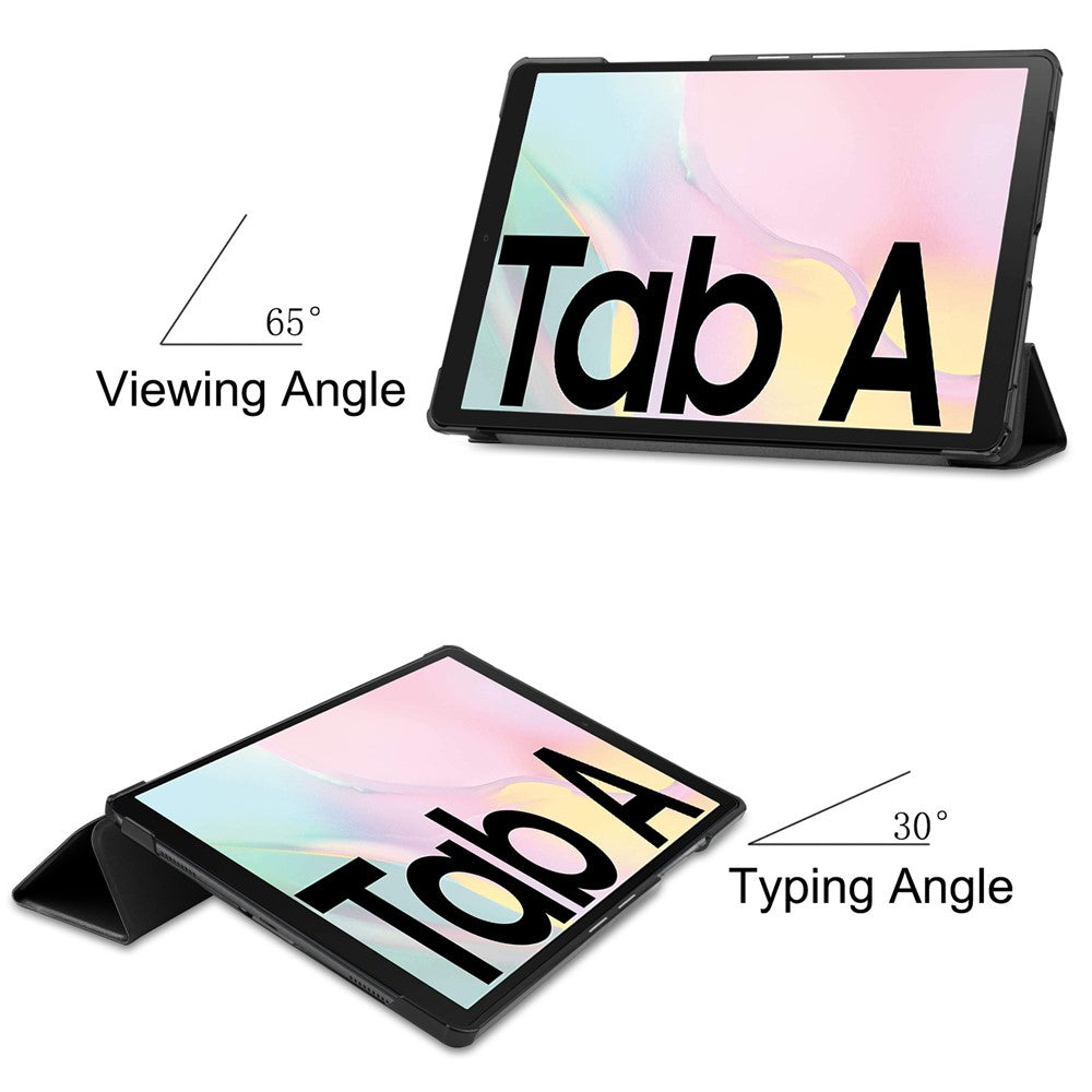 Tri-fold Leather Stand Case Wake / Sleep Smart Cover for Samsung Galaxy Tab A7 10.4 (2020) / (2022) T500