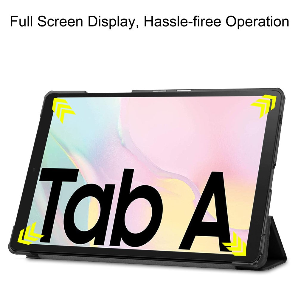 Tri-fold Leather Stand Case Wake / Sleep Smart Cover for Samsung Galaxy Tab A7 10.4 (2020) / (2022) T500