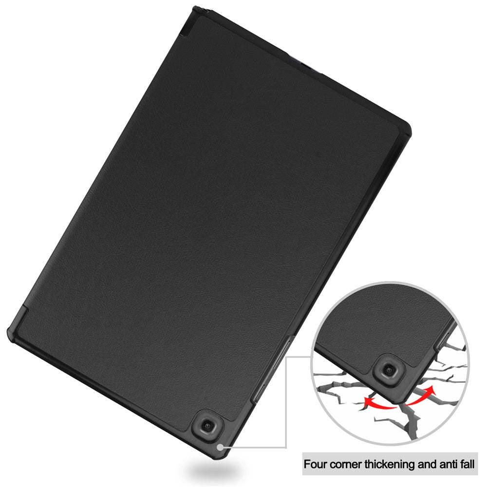 Tri-fold Leather Stand Case Wake / Sleep Smart Cover for Samsung Galaxy Tab A7 10.4 (2020) / (2022) T500
