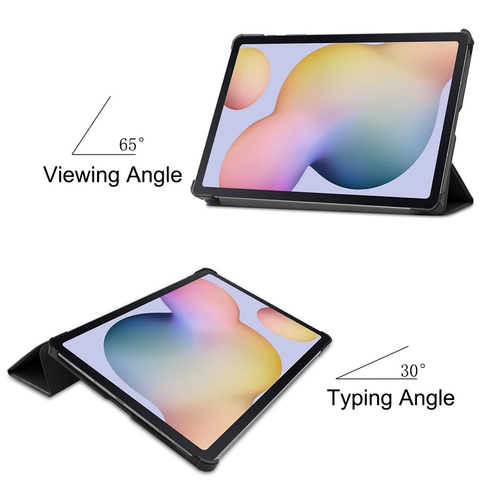 Ultra Slim Tri-fold Stand PU Leather Hard Shell Folio Tablet Case for Samsung Galaxy Tab S7 T870 / S8