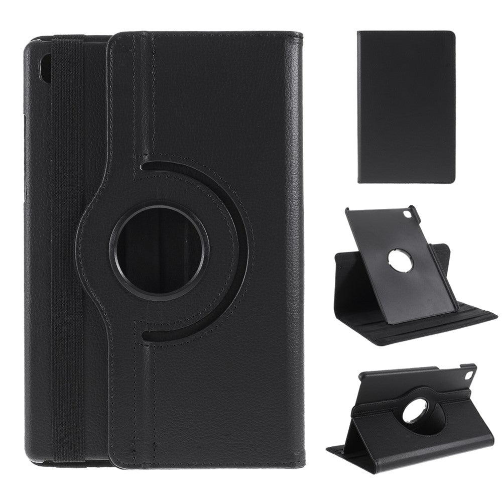 Middle Hollow on the back Leather Case with 360-Degree Rotating Stand + Elastic Fasten Band for Samsung Galaxy Tab A7 10.4 (2020) / (2022)