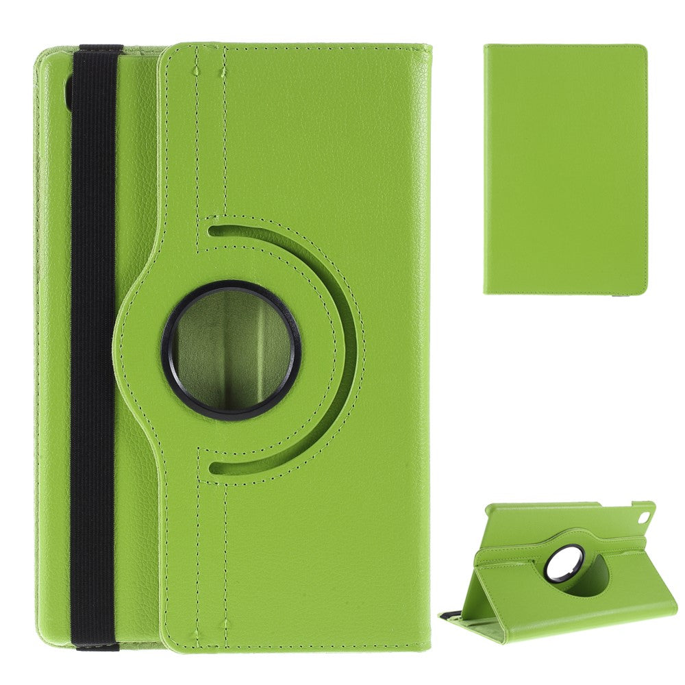 Middle Hollow on the back Leather Case with 360-Degree Rotating Stand + Elastic Fasten Band for Samsung Galaxy Tab A7 10.4 (2020) / (2022)