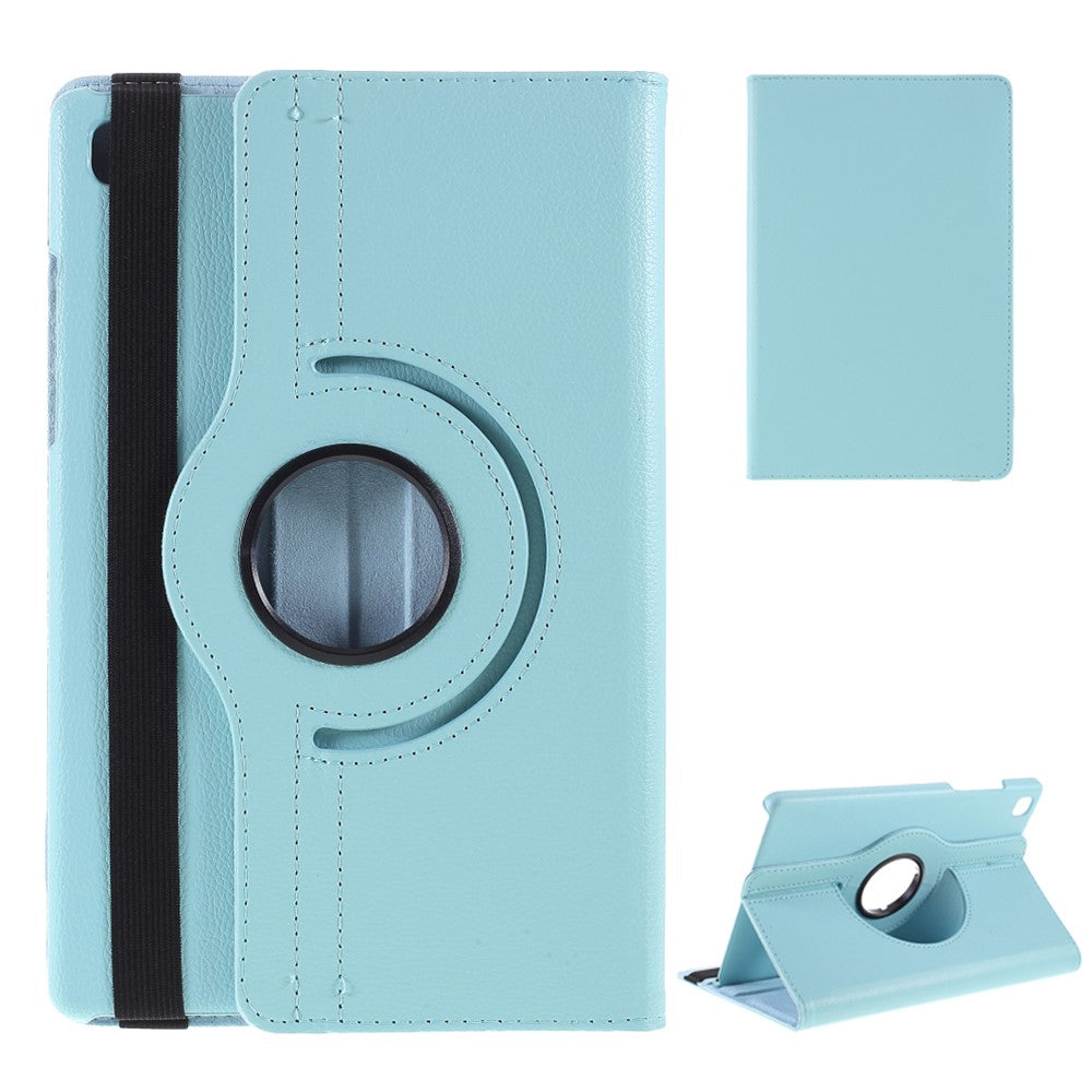 Middle Hollow on the back Leather Case with 360-Degree Rotating Stand + Elastic Fasten Band for Samsung Galaxy Tab A7 10.4 (2020) / (2022)