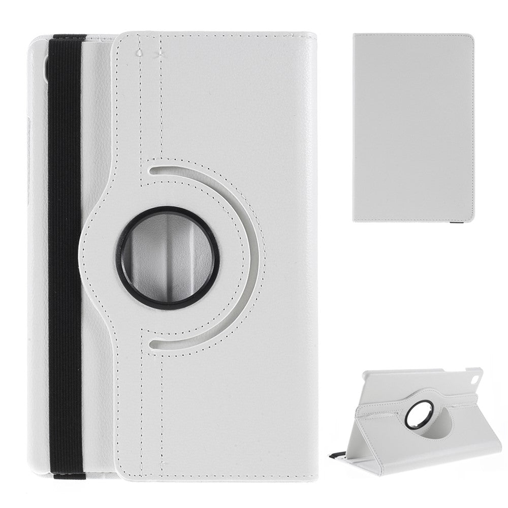 Middle Hollow on the back Leather Case with 360-Degree Rotating Stand + Elastic Fasten Band for Samsung Galaxy Tab A7 10.4 (2020) / (2022)