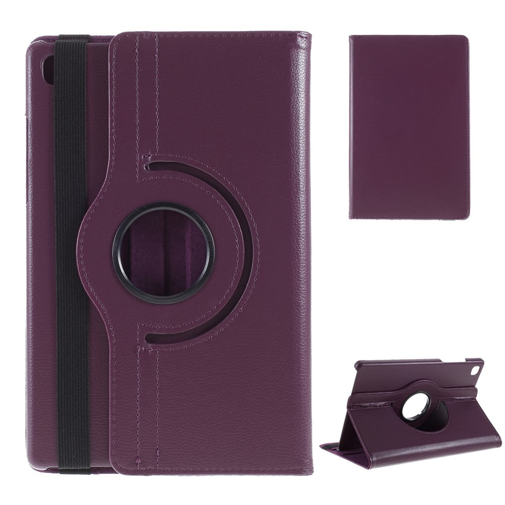 Middle Hollow on the back Leather Case with 360-Degree Rotating Stand + Elastic Fasten Band for Samsung Galaxy Tab A7 10.4 (2020) / (2022)