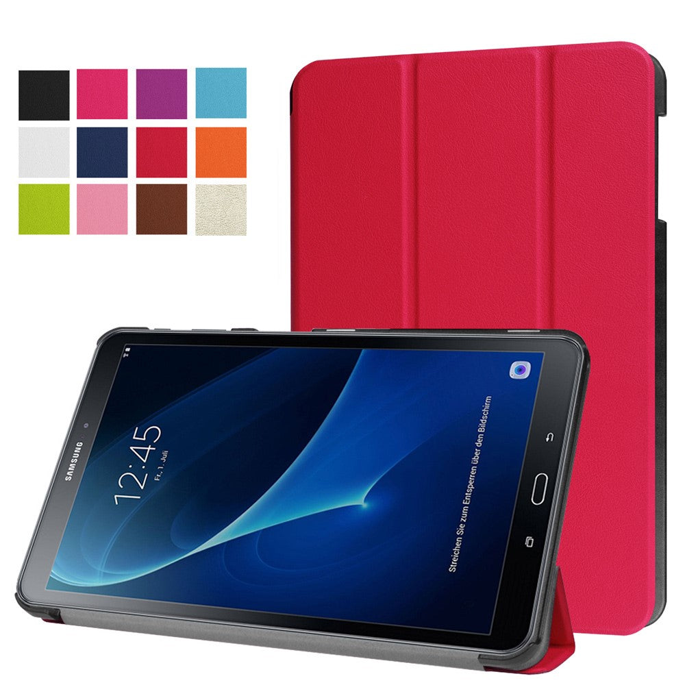 Tri-Fold Stand Leather Smart Cover for Samsung Galaxy Tab A 10.1 T580 / T585 (2016)