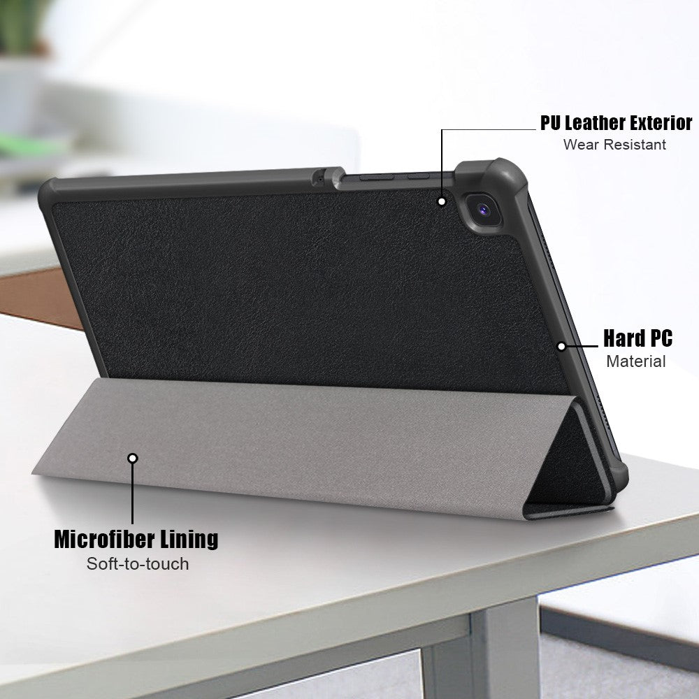 Tri-fold Leather Stand Case for Samsung Galaxy Tab A7 Lite T220/T225 8.7-Inch
