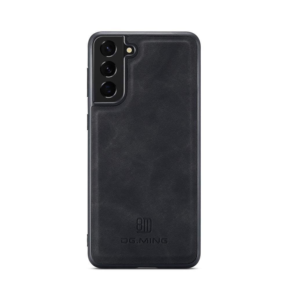 DG.MING M2 Series Magnetic Detachable Wallet Design Hybrid Case with Kickstand for Samsung Galaxy S21+ 5G