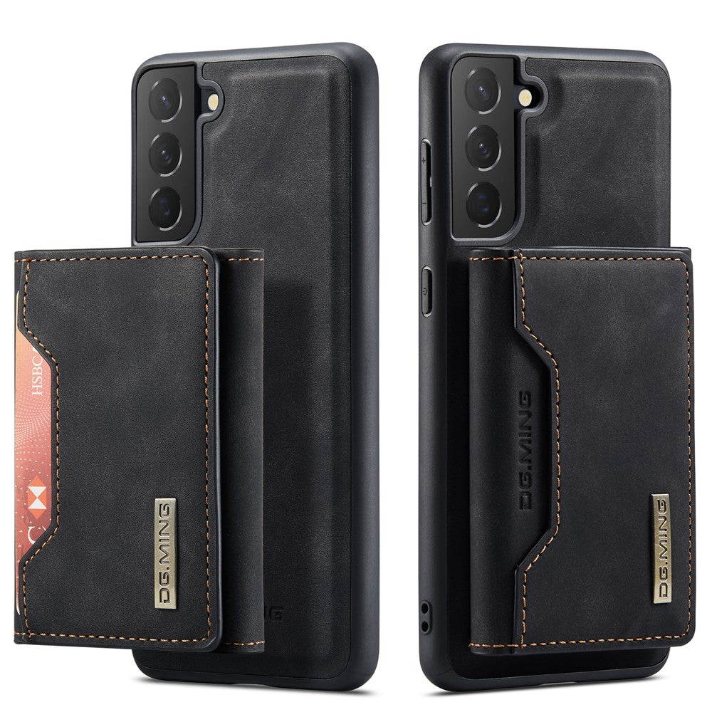 DG.MING M2 Series Detachable 2 in 1 Magnetic Wallet Design Hybrid Case with Kickstand for Samsung Galaxy S21 5G/4G