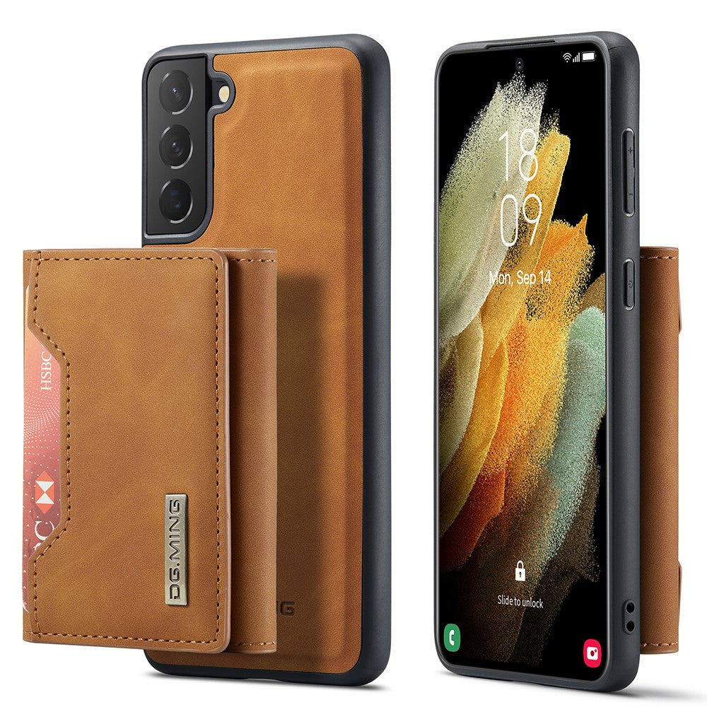 DG.MING M2 Series Detachable 2 in 1 Magnetic Wallet Design Hybrid Case with Kickstand for Samsung Galaxy S21 5G/4G