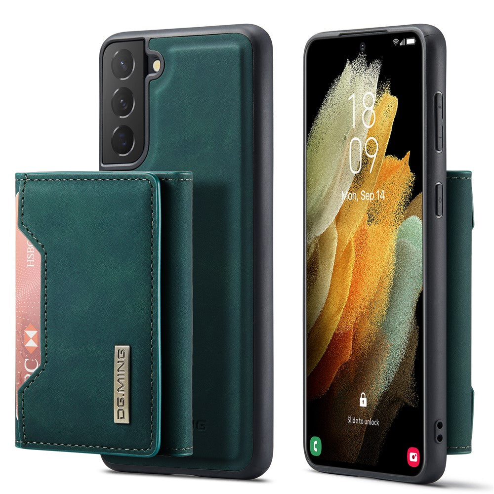 DG.MING M2 Series Detachable 2 in 1 Magnetic Wallet Design Hybrid Case with Kickstand for Samsung Galaxy S21 5G/4G