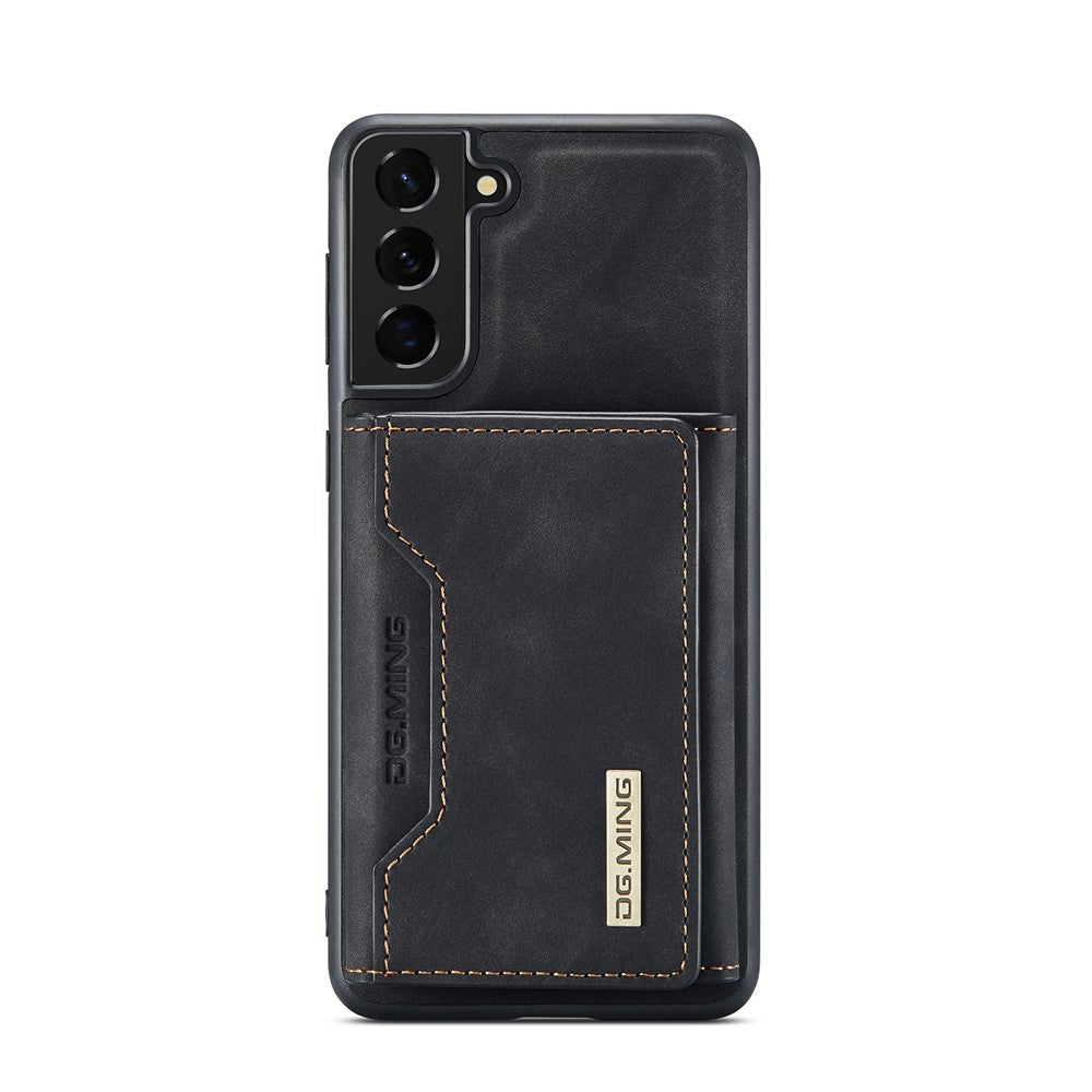 DG.MING M2 Series Detachable Wallet Design Hybrid Case with Kickstand for Samsung Galaxy S21 FE