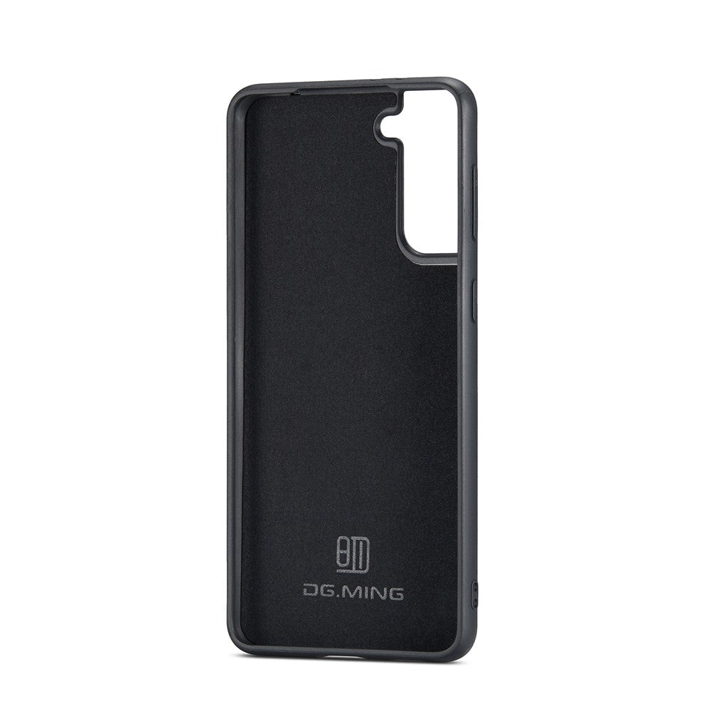 DG.MING M2 Series Detachable Wallet Design Hybrid Case with Kickstand for Samsung Galaxy S21 FE