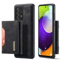DG.MING M2 Series Anti-fall Tri-fold Wallet Magnetic Kickstand Leather Case for Samsung Galaxy A52 4G/5G / A52s 5G