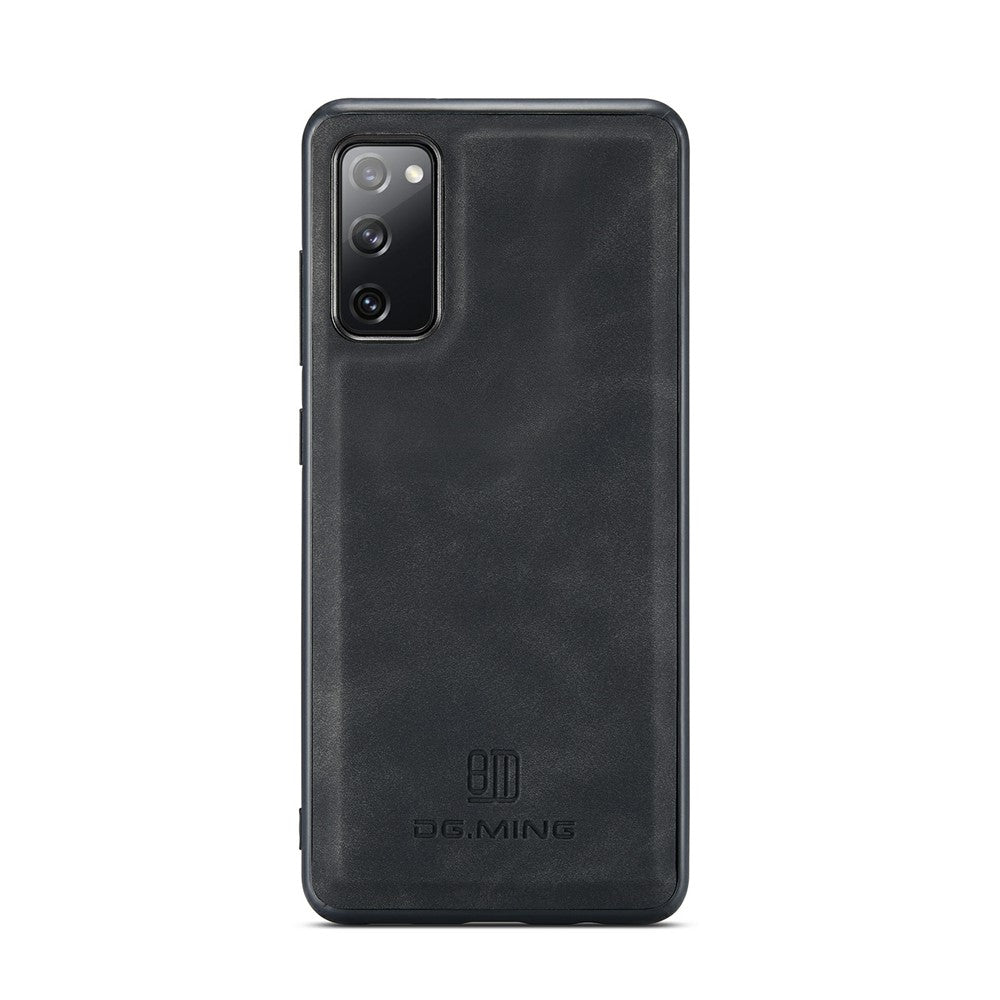DG.MING M2 Series Magnetic Detachable Hybrid Case with Tri-Fold Wallet Kickstand Design for Samsung Galaxy S20 FE 2022/S20 FE 4G/S20 FE 5G/S20 Lite