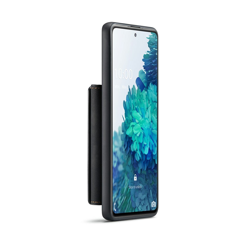 DG.MING M2 Series Magnetic Detachable Hybrid Case with Tri-Fold Wallet Kickstand Design for Samsung Galaxy S20 FE 2022/S20 FE 4G/S20 FE 5G/S20 Lite