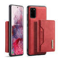DG.MING M2 Series Anti-drop Magnetic Wallet Design with Kickstand  Leather Coated Hybrid Case for Samsung Galaxy S20 Plus