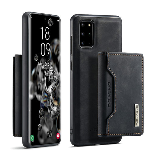 DG.MING M2 Series Anti-drop Magnetic Wallet Design with Kickstand  Leather Coated Hybrid Case for Samsung Galaxy S20 Plus