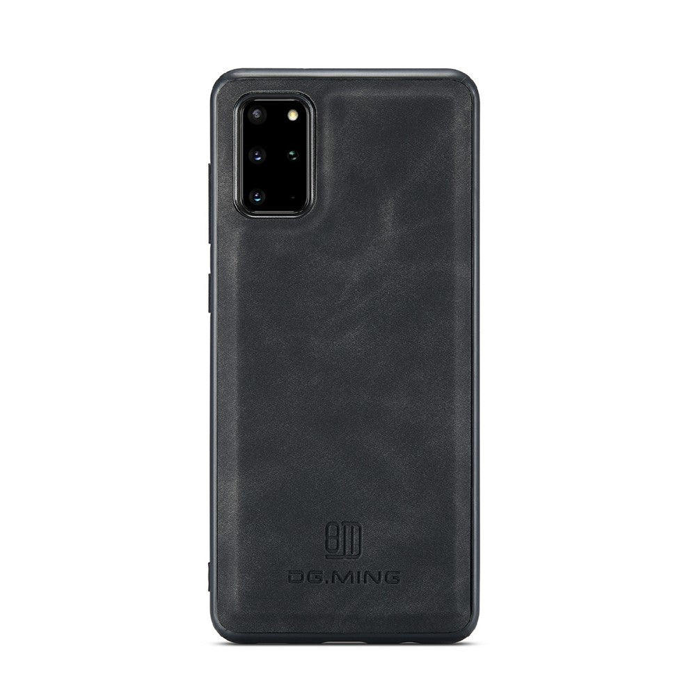 DG.MING M2 Series Anti-drop Magnetic Wallet Design with Kickstand  Leather Coated Hybrid Case for Samsung Galaxy S20 Plus