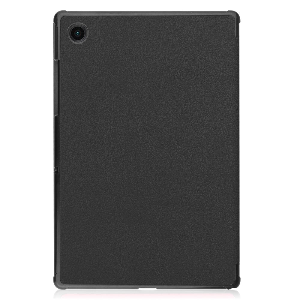 For Samsung Galaxy Tab A8 10.5 (2021) / A8 10.5 (2022) Trifold Stand PU Leather Hard PC Inner Shockproof Protective Tablet Cover