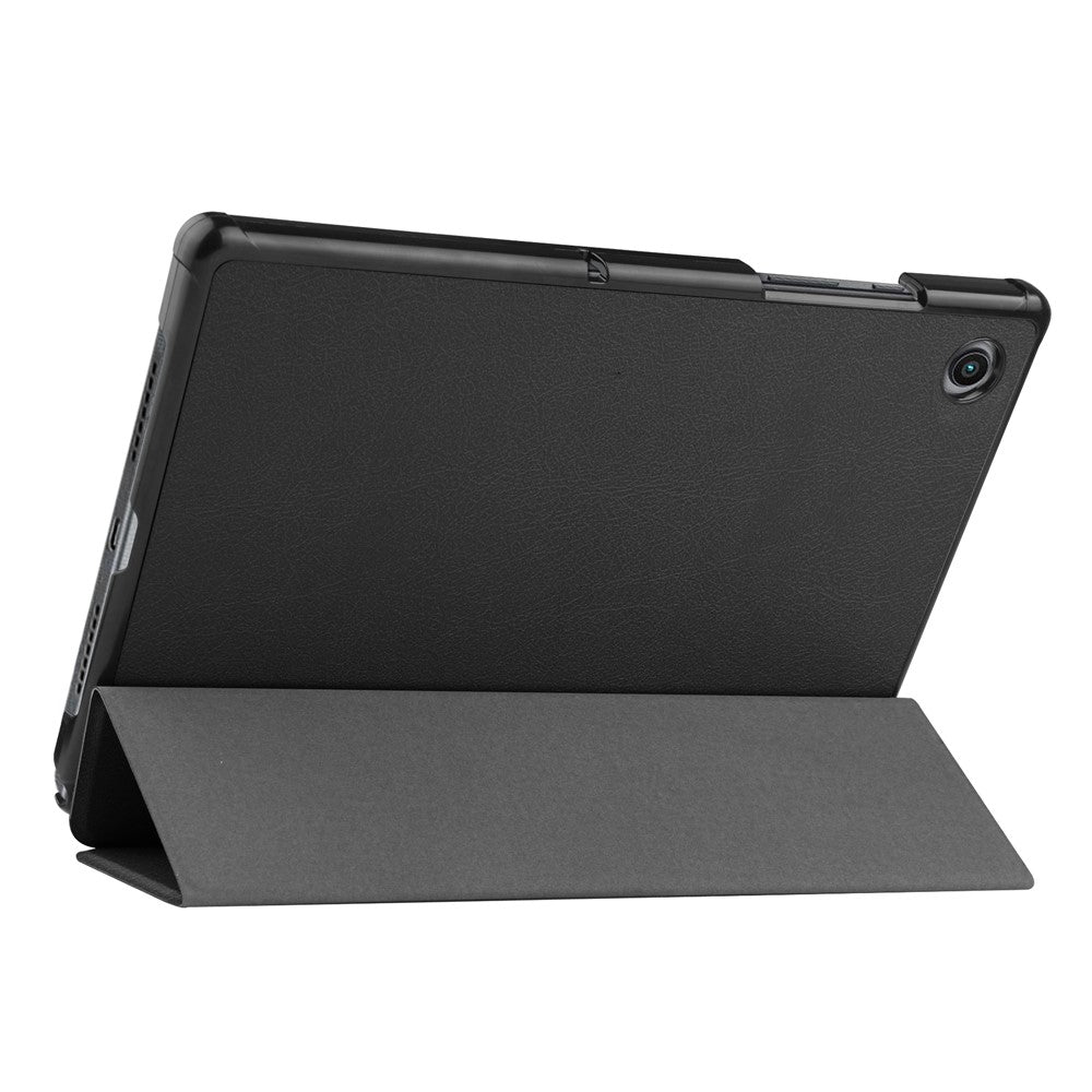 For Samsung Galaxy Tab A8 10.5 (2021) / A8 10.5 (2022) Trifold Stand PU Leather Hard PC Inner Shockproof Protective Tablet Cover