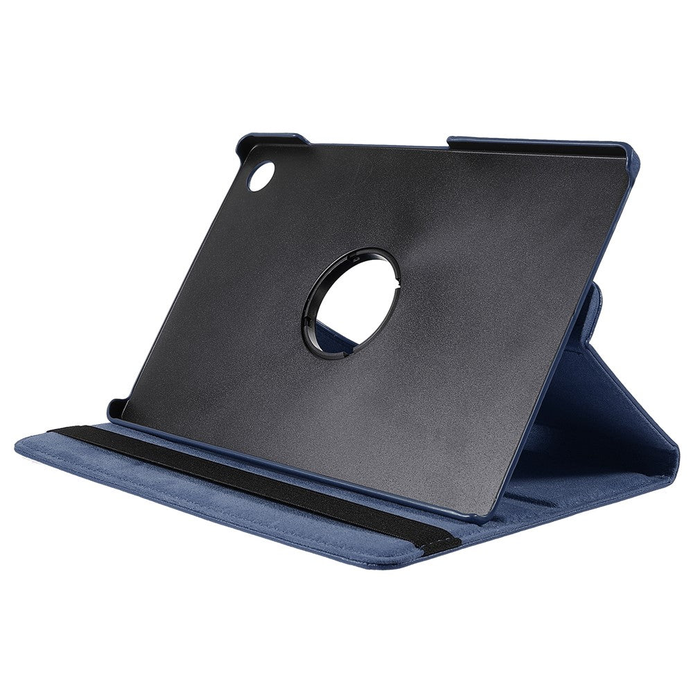 For Samsung Galaxy Tab A8 10.5 (2021) Litchi Texture PU Leather 360 Degree Swivel Stand Protective Tablet Case with Elastic Band