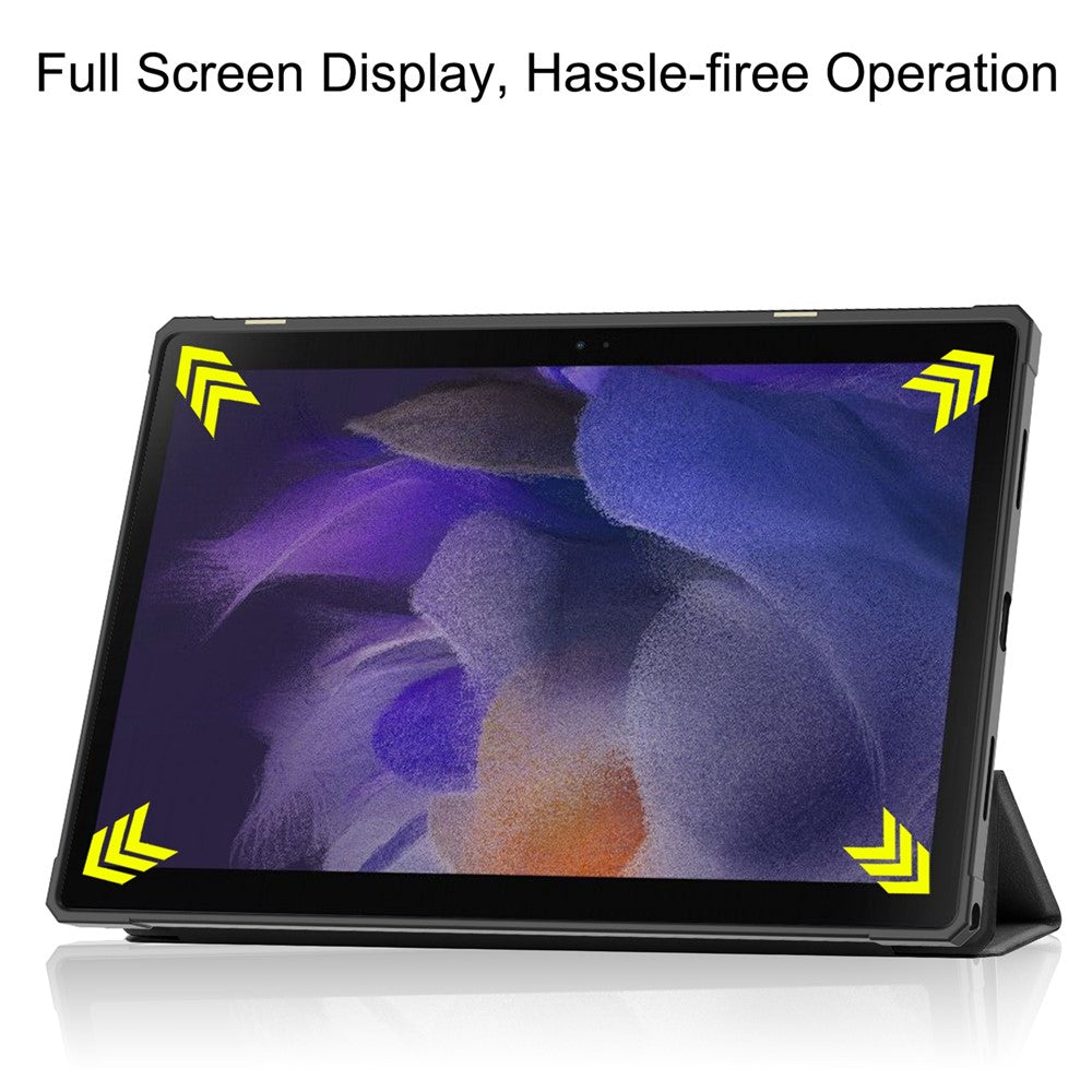 For Samsung Galaxy Tab A8 10.5 (2021) PU Leather Tri-fold Stand Tablet Case Smart Auto Wake / Sleep Folio Cover