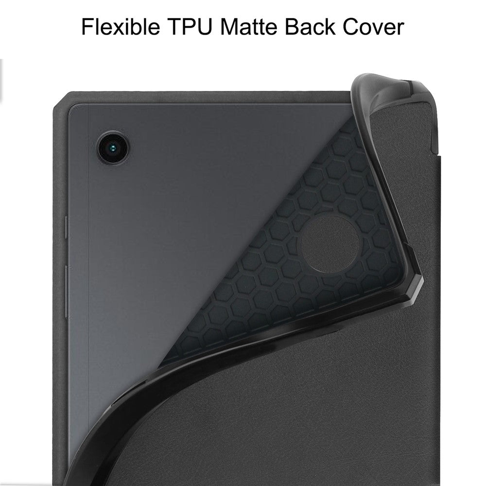 For Samsung Galaxy Tab A8 10.5 (2021) PU Leather Tri-fold Stand Tablet Case Smart Auto Wake / Sleep Folio Cover