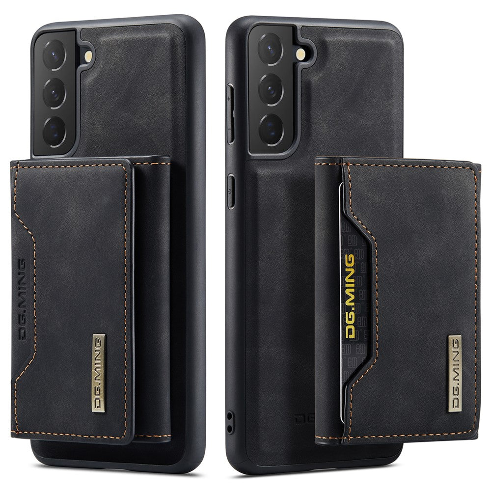 DG.MING M2 Series Wireless Charging Shockproof Phone Protective Cover Detachable 2-in-1 Wallet Phone Case for Samsung Galaxy S22+ 5G